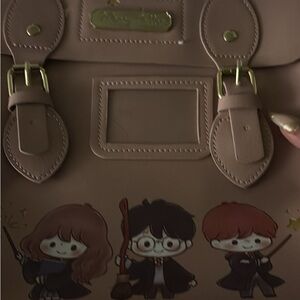 Loungefly pink Backpack with Harry Potter Cartoon Characters